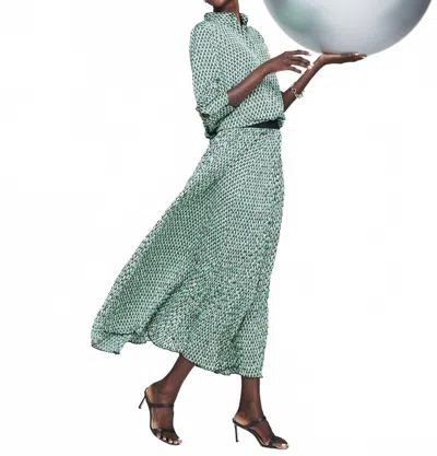 NIC + ZOE ABSTRACT DOT SKIRT IN GREEN MULTI