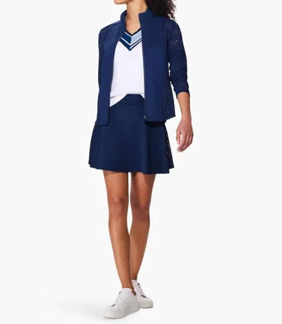 Nic + Zoe Nic+zoe Active Lace Jacket In Ink