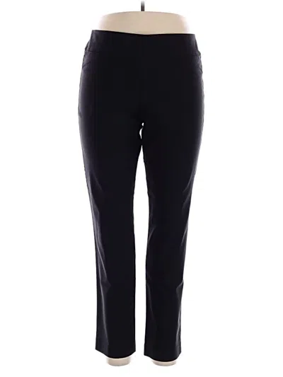 Pre-owned Nic + Zoe Active Pants In Black