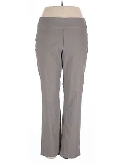 Pre-owned Nic + Zoe Active Pants In Gray