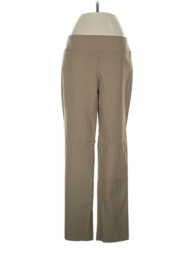 Pre-owned Nic + Zoe Active Pants In Tan
