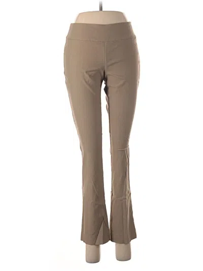 Pre-owned Nic + Zoe Active Pants In Tan
