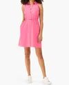 Nic + Zoe Active Tech Stretch Collared Dress In Pure Pink In Multi