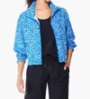 Nic + Zoe Active Tech Stretch Jacket In Blue Multi In Multi