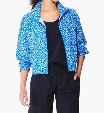 NIC + ZOE ACTIVE TECH STRETCH JACKET IN BLUE MULTI