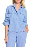 Nic + Zoe Nic+zoe All Around Shirt Jacket In Blue
