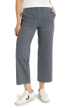 Nic + Zoe All Day Stripe Wide-leg Jean In Blue Multi In Gray