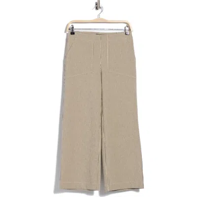 Nic + Zoe Nic+zoe All Day Stripe Wide Leg Jeans In Brown