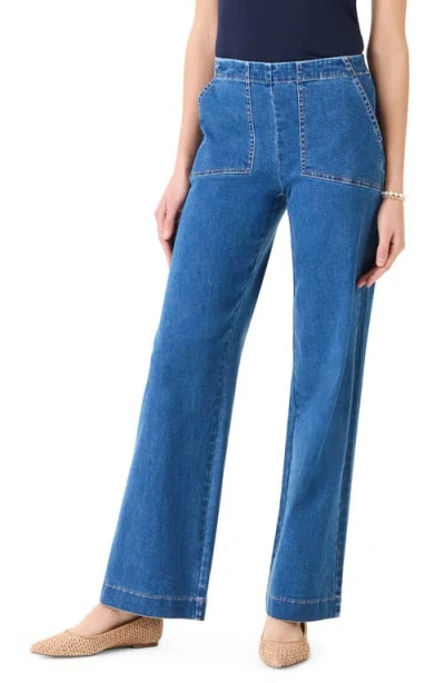 Nic + Zoe Nic+zoe All Day Wide Leg Jeans In Atlantic