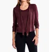 Nic + Zoe All Year 4 Way Cardigan In Redwood In Brown