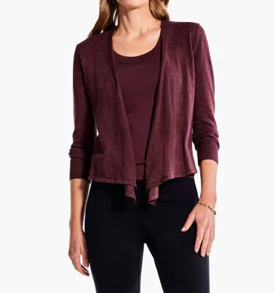 Nic + Zoe All Year 4 Way Cardigan In Redwood In Brown