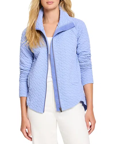 Nic + Zoe Nic+zoe All Year Prism Quilted Jacket In Cool Blue