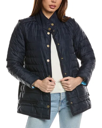 Nic + Zoe Nic+zoe Allovette Reversible Puffer Jacket In Black