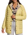 Nic + Zoe Nic+zoe Allovette Reversible Puffer Jacket In Green