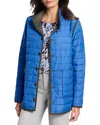 Nic + Zoe Allovette Reversible Puffer Jacket In Blue Multi