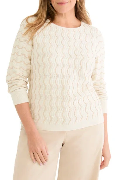 Nic + Zoe Nic+zoe Alto Knit Sweater In Neutral