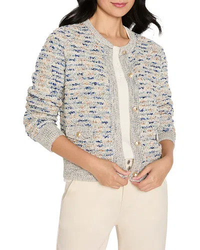 Nic + Zoe Nic+zoe Always Shining Knit Jacket In Multi