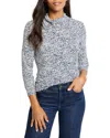 Nic + Zoe Nic+zoe Animal Instinct Draped Neck Long Sleeve Top