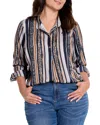 Nic + Zoe Nic+zoe Animal Stripe Button-up Shirt