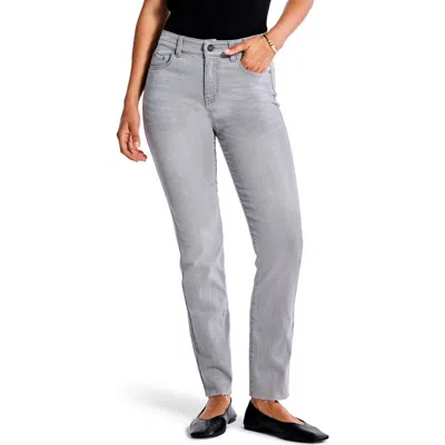 Nic + Zoe Nic+zoe Ankle Straight Leg Jeans In Gray