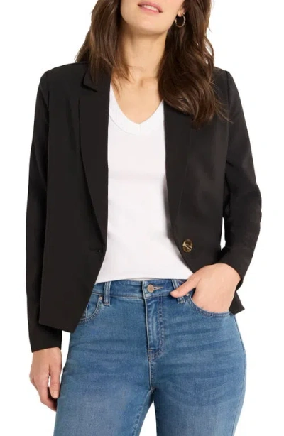 Nic + Zoe Nic+zoe Stretch Suiting Anywhere Blazer In Black Onyx