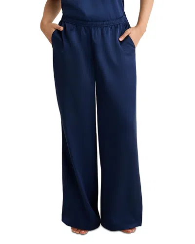 Nic + Zoe Nic+zoe Asher Satin Pants In Blue