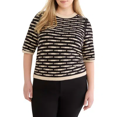 Nic + Zoe Nic+zoe Atelier Short Sleeve Sweater In Multi