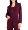 Nic + Zoe The Avenue Double Breasted Blazer In Brown