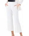 Nic + Zoe Avenue Summer Wide Leg Crop Pant In Classic Cream In White