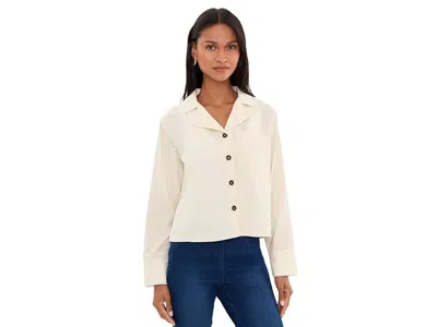 Nic + Zoe Baby Cord Shirt Jacket Women's Clothing Coconut: Lg, Cotton In Gray