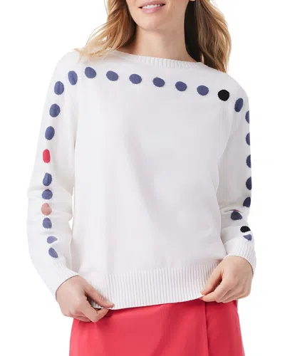 Nic + Zoe Nic+zoe Back To Front Cool Down Dotted Sweater