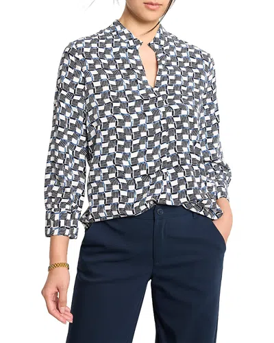 Nic + Zoe Nic+zoe Basketweave Split Neck Shirt