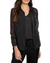 Nic + Zoe Nic+zoe Batiste Breeze Voile Jacket In Black Onyx
