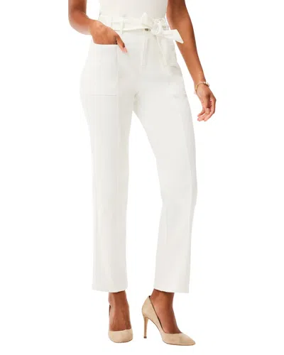 Nic + Zoe Nic+zoe Belted Straight Ankle Jean In White