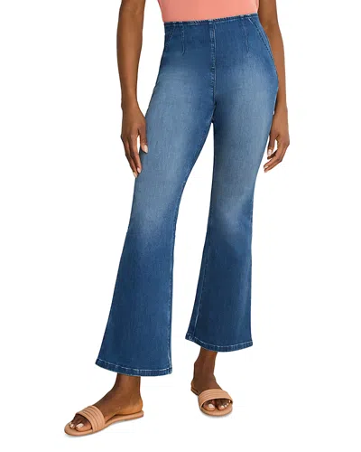 Nic + Zoe Nic+zoe Berkeley High Rise Bootcut Pull-on Jeans In Uptown In Blue