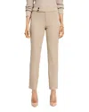Nic + Zoe Nic+zoe Plaza Stretch Crop Tapered Leg Pants In Malt