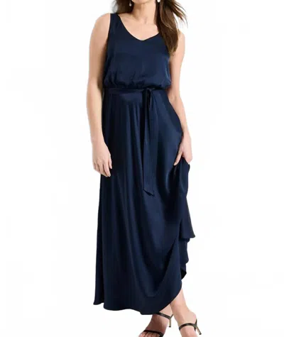 Nic + Zoe Bianca Dress In Indigo In Blue