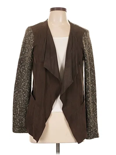 Pre-owned Nic + Zoe Blazer Jacket In Brown