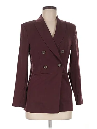 Nic + Zoe Blazer Jacket In Burgundy