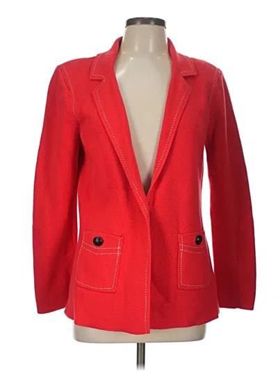 Pre-owned Nic + Zoe Blazer Jacket In Red