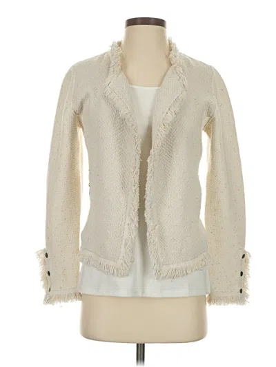 Pre-owned Nic + Zoe Blazer Jacket In White