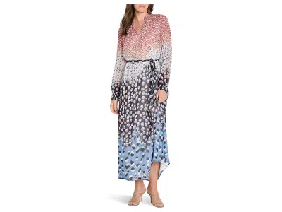 Nic + Zoe Blue Dahlia Dress In Multi