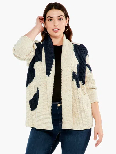 Nic + Zoe Bold Comfort Cardigan - Plus In Neutral Multi