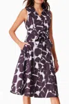 Nic + Zoe Bold Petals Sleeveless Button-up Shirtdress In Multi