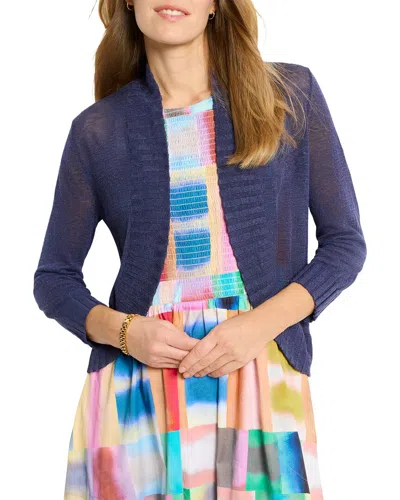Nic + Zoe Nic+zoe Bolero Cardigan In Blue