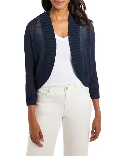Nic + Zoe Bolero Cardigan In Blue