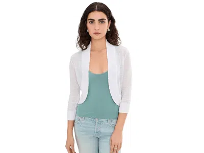 Nic + Zoe Bolero Cardigan In White