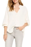 Nic + Zoe Nic+zoe Breezy Drawstring Back Top In White