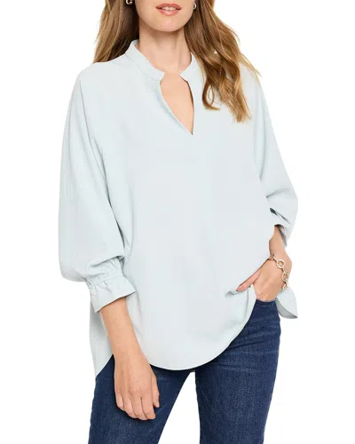 Nic + Zoe Nic+zoe Breezy Drawstring Back Top In Starlight