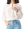 Nic + Zoe Breezy Clouds Shirt In Classic Cream In Multi